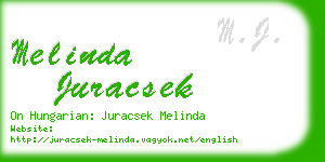 melinda juracsek business card